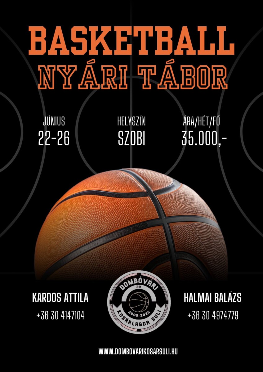 NYÁRI KOSÁRTÁBOR 2026 !